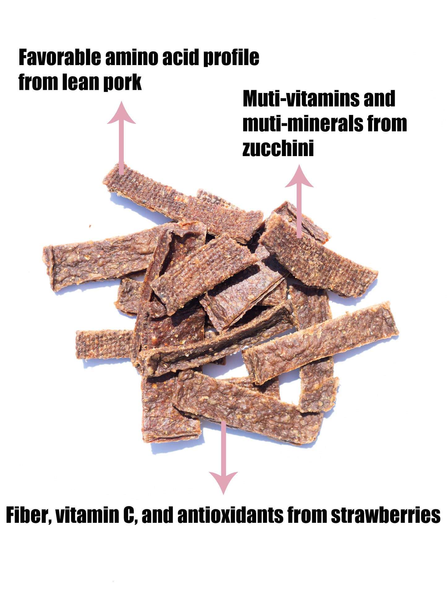 Pork & Strawberry Dog Treats - Boost with Zucchini