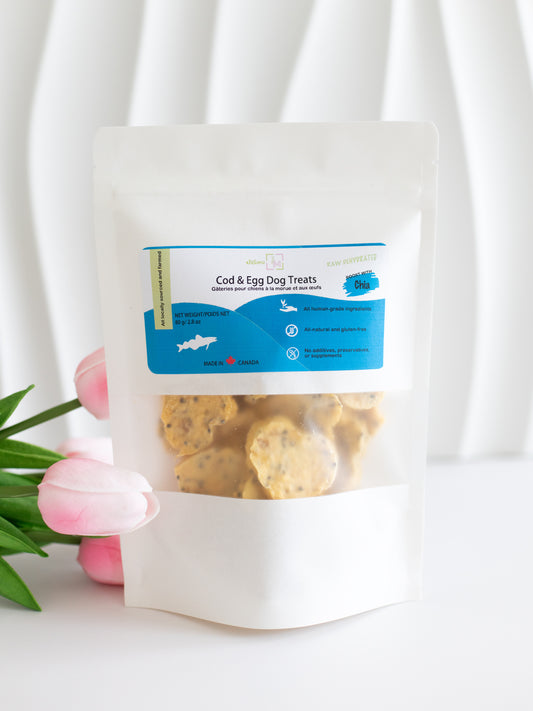 Cod & Egg Dog Treats - Boost with Chia